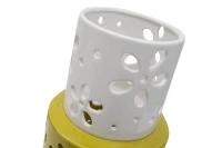 Vaso Porcellana Yellow Ring Ø Cm 14X34 (m-3)