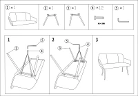 Divanetto Metropolitan Cm 118X56X83.5(m-12)