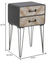 Mobiletto 2 Cassetti Oklahoma Cm 41X34.5X70(m-11)