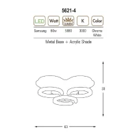 Homemania LAMPADA A SOFFITTO Ring Cromo(m-2)