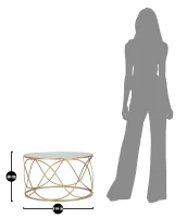 Tavolo Da Caffe' Lury Cm Ø 70X40(m-3)