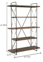 Libreria Raw Cm 119.5X41X185.5(m-3)