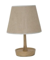 Lampada Da Tavolo con Svuotatasche -B- In Legno Ø Cm 25X49(m-1)