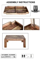 Tavolo Da Caffe' Quadrato Elegant Sheesham Cm 58X58X45(m-11)