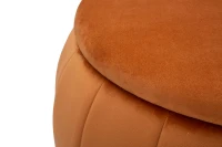 Puff Contenitore Paris Ruggine/Gold Cm Ø72X43(m-2)