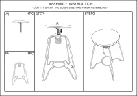Sgabello Heintreck Cm Ø 39X55-70(m-14)