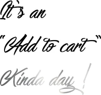 Homemania Sticker Frasi Vinile Argento, Nero W58xD0,1xH55 cm(m-1)