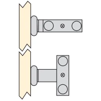 Emuca Porta asciugamani estraibile con 2 bracci lunghezza 310 mm in alluminio anotizzato opaco(m-3)