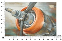 Dipinto Su Tela Aviator Cm 120X3.7X80(m-7)