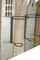 Porta Bottiglie Da Muro City Cm 60X12X40(m-8)