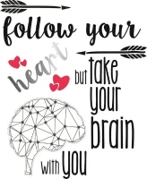 Homemania Sticker Frasi Argento, Nero, Bianco W60xD0,1xH75 cm(m-1)