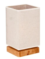 Homemania Lampada Da Tavolo Well Rovere, Bianco(m-1)