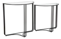 Consolle Dublino Coppia Cm 81X40,5X82 - 71X35,5X72(m-3)