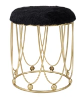 Sgabello Amelie Nero Ø Cm 40.5X46.5(m-2)