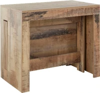 Tavolo Consolle Pratika Salvaspazio Allungabile in Acero L90xP51,6xA77 cm chiuso(m-3)