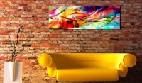 Quadro - Danza dell'arcobaleno, 150x50(m-1)