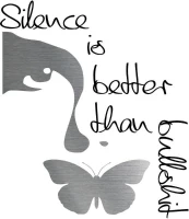 Homemania Sticker Frasi Vinile Argento, Nero W58xD0,1xH50 cm(m-1)