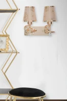 Lampada Da Muro Glam Ring Doppia Cm 32X18X27(m-9)