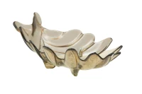 Svuota Tasche Vetro Riciclato Leaf Cm  33X20X11 (Made In Spain)(m-1)