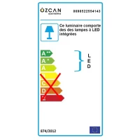 Homemania Lampada A Parete Rod Oro W7xD7xH49 cm(m-3)