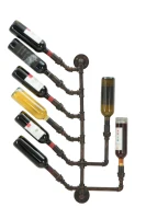 Porta Bottiglie Da Muro Manhattan 8 Posti Cm 40X9X82(m-2)