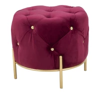 Puff Diamond Glam Bordeaux Cm Ø 45X40(m-4)
