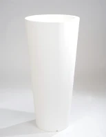 Farmet New Hydra Vaso Tondo Cm 85 Bianco ø 39 h 85(m-1)