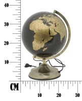 Mappamondo Bronze con Luce Cm Ø 25X38(m-9)