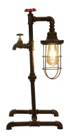 Lampada Da Tavolo Manhattan/Cage Cm 27X27X56(m-6)