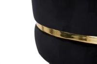 Sgabello Bar Paris Nero/Gold Cm Ø 35X74(m-5)