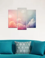 Homemania Quadro Da Parete 3 Pannelli W60xD0,4xH50 cm Multicolore(m-1)