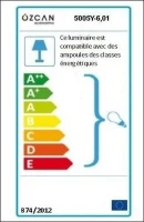 Homemania Lampada A Soffitto Atlas Bianco, Cromo(m-3)