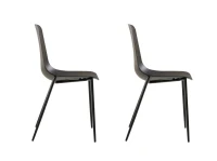 Homemania Set di 2 Sedie Antila Nero(m-2)