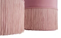 Puff Contenitore Lines Coppia Rosa Cm Ø 35X42-30X32(m-7)