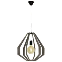 Homemania Lampada A Sospensione Tigris W43xD43xH90 cm Grigio(m-1)