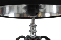 Lampada Da Tavolo Darky Silver Cm Ø 28X56 (m-3)