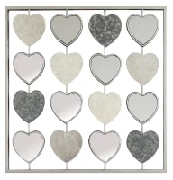 Homemania Decorazione Da Parete Lily in Metallo W50,2xD1,9xH50,2 cm(m-1)