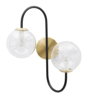 Lampada Da Muro Iron Black Cm 36X24X45(m-1)