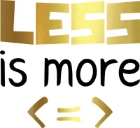 Homemania Sticker Frasi Vinile Oro, Nero W58xD0,1xH51 cm(m-1)