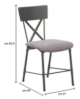 Sedia Manhattan Cm 41X56X80.5(m-9)