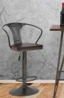 Sgabello Imbottito Detroit Cm 51X48X86-108(m-15)