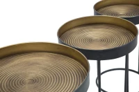 Tavolinetti Alti Bascket Botis Set 3 Pz Cm Ø 42.5X60-35.5X54-30.5X49(m-7)