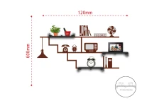 Sticker Da Muro Home Con Mensole Cm 120X60(m-2)