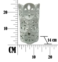 Vaso Porcellana Petal Bianco Ø Cm 14X25.5 (m-4)