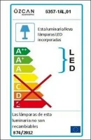 Homemania Lampada A Sospensione Derin Bianco 45cm(m-2)