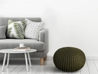Homemania Pouf Dedalo Verde Militare 50cm(m-1)