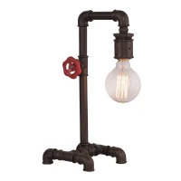 Homemania Lampada Da Tavolo Metal W27xD27xH40 cm Marrone Scuro(m-1)