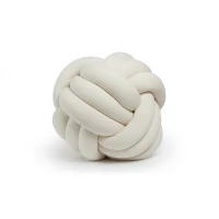 Homemania Cuscino Decorativo Knot in Cotone Beige W45xD45xH42 cm(m-1)