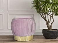 Puff Contenitore Paris Rosa Cm Ø 41X41(m-2)