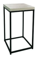 Homemania Tavolino Da Caffè Pictor Nero, Legno W35xD35xH60 cm(m-1)